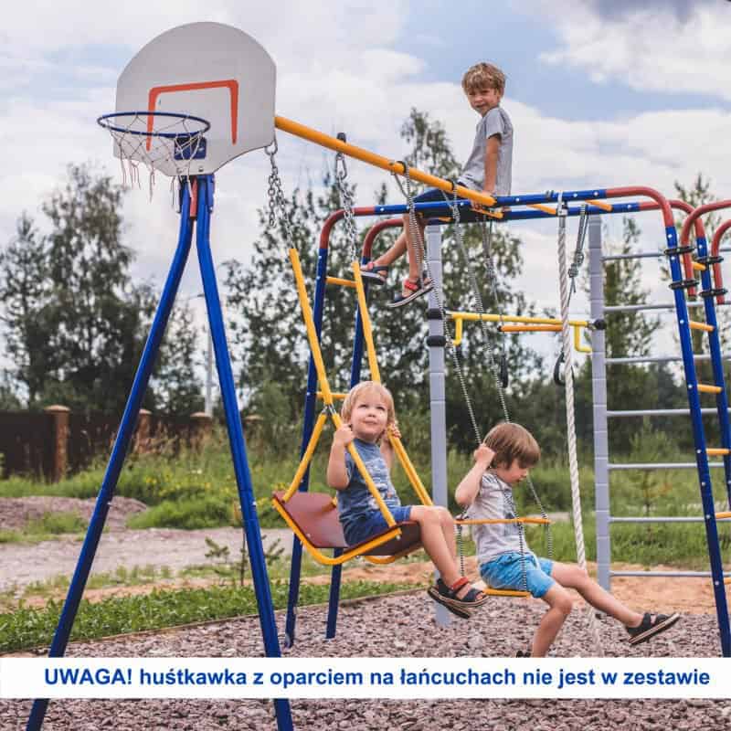 dzieciecy kolorowy plac zabaw akrobata