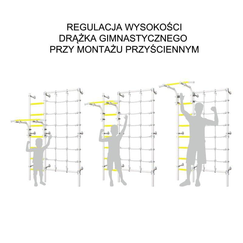 drabinka gimnastyczna kometa next 3 srebrna montaz drazka