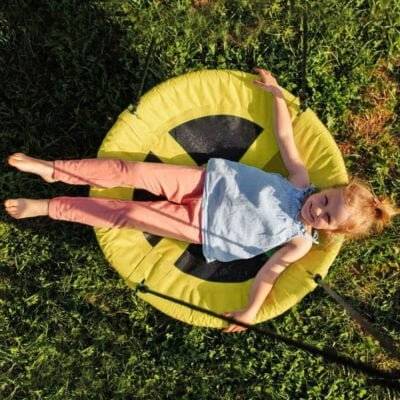 bocianie gniazdo 80 cm zolty
