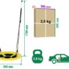 bocianie gniazdo 80cm zolte wymiary