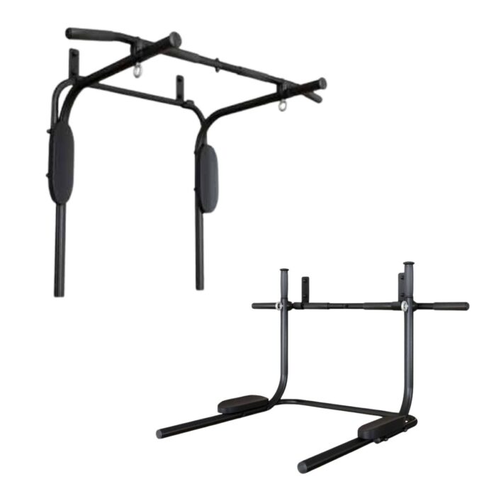 drążek do podciągania przyścienny 3 w 1 z poręczem + boks