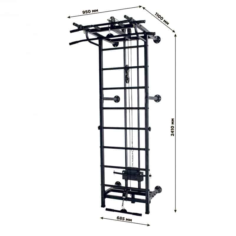 drabinka gimnastyczna kraft system wymiary
