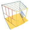 siatka wspinaczkowa trapezoidalna domowy plac zabaw dziecka