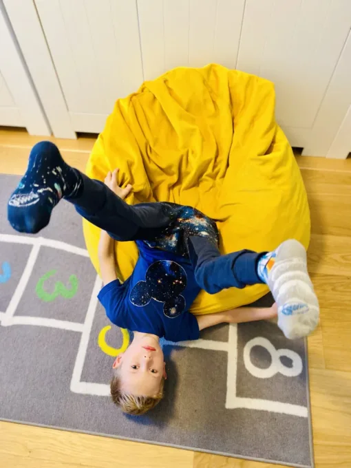 pufa worek żółta dla dziecka