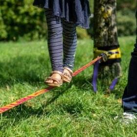 bananalama tasma do chodzenia u dzieci slackline