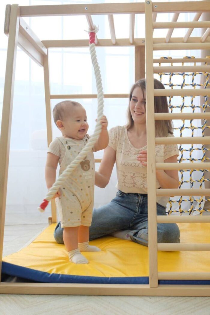 domowy plac zabaw Marynarz lina gimnastyczna rotated