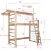 drabinka gimnastyczna lozko wymiary