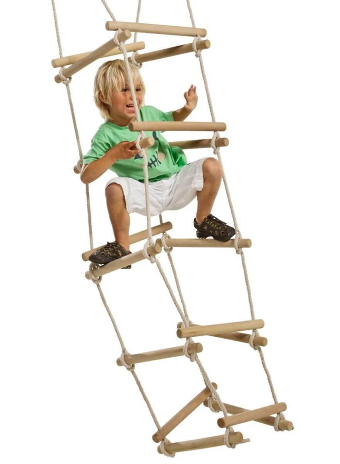 drabinki linowe 4 stronne do ogrodu