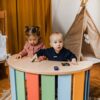 bujak drewniany stolik dzieci