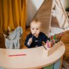 bujak drewniany stolik dziecko