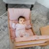 bujak moon drewniany kocyk rozowy
