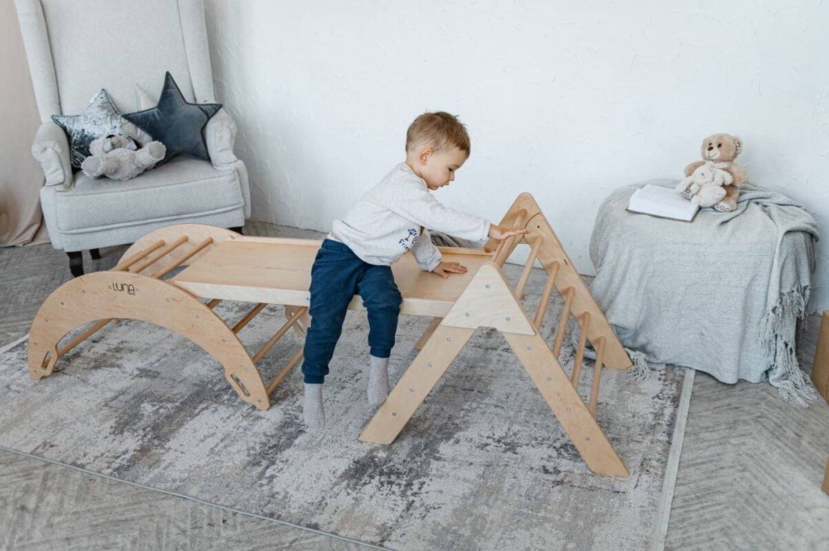 domowy plac zabaw drewniany moon max