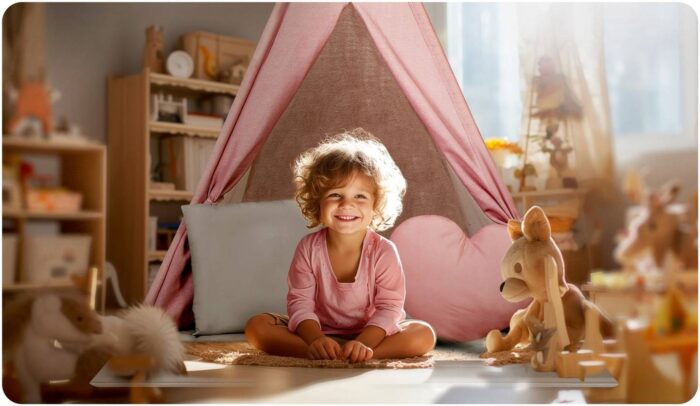 namiot tipi bawelniany Pocahontas dla dziecka