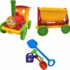 DUZY POCIAG ZABAWKI DO PIASKU GRABKI LOPATA 50CM
