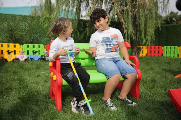 lawka dla dzieci plastikowa zielona dla dzieci
