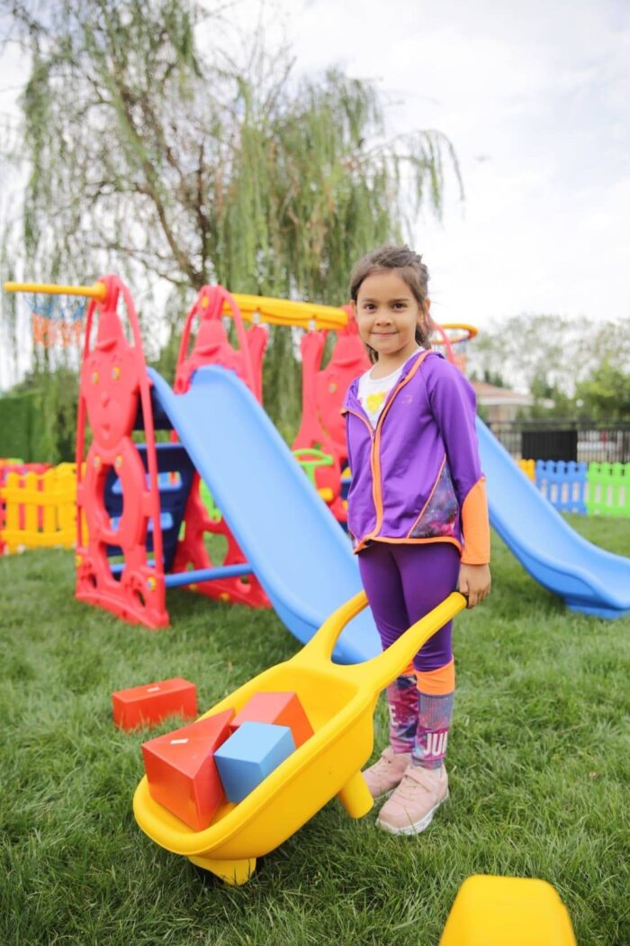 taczka dla dzieci king kolorowa ogrodowa