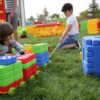 małe klocki edukacyjne na wózku King sztuk ()