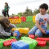 małe klocki edukacyjne na wózku King sztuk ()