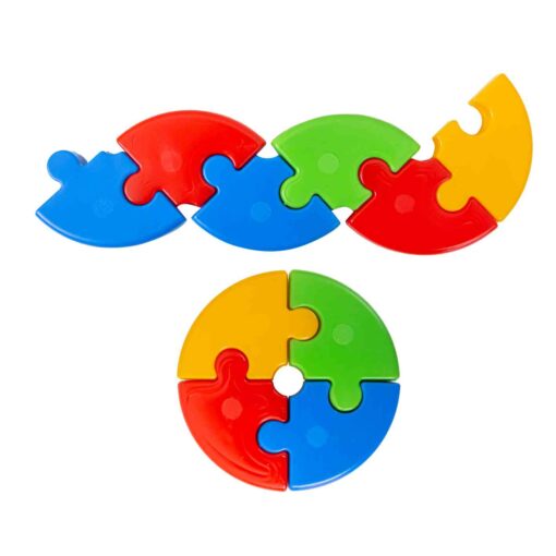 klocki edukacyjne Kolo puzzle King sztuk