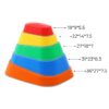 ścieżka sensoryczna kamienie rzeczne Colorful
