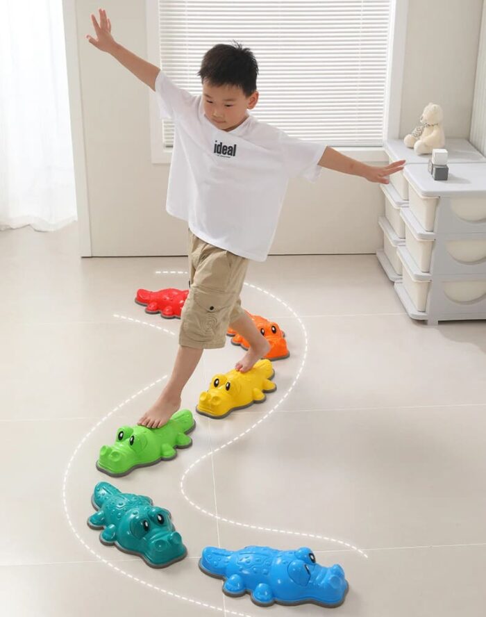 ścieżka sensoryczna kamienie rzeczne krokodyle anti slip