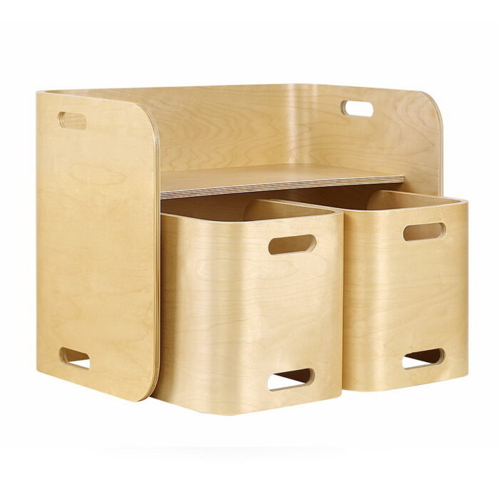 dziecięcy zestaw stól i krzesełka drewno ()