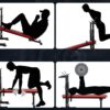 ławka do ćwiczeń prosta ze stojakami pod sztangę X sport