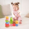 klocki sensoryczne piramida sensoryczna zestaw edukacyjny Montessori szt