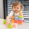 klocki sensoryczne piramida sensoryczna zestaw edukacyjny Montessori szt